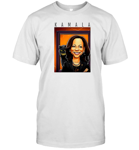 Kamala Harris With Black Cat Halloween 2024 T-Shirt