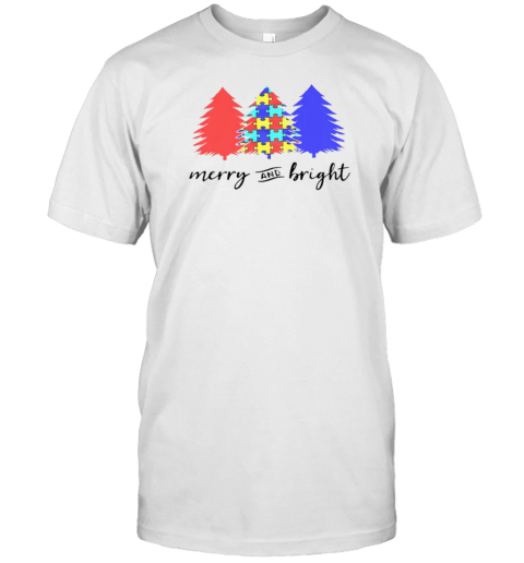 Merry And Bright Colorful Puzzle Teacher T- Classic Men's T-shirt