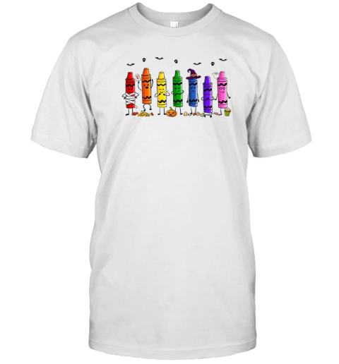 Mood Crayons Halloween Teacher T-Shirt