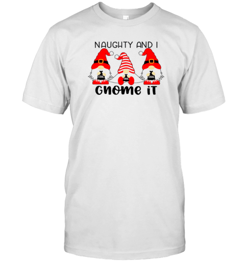 Naughty And I Gnome It Teacher T-Shirt