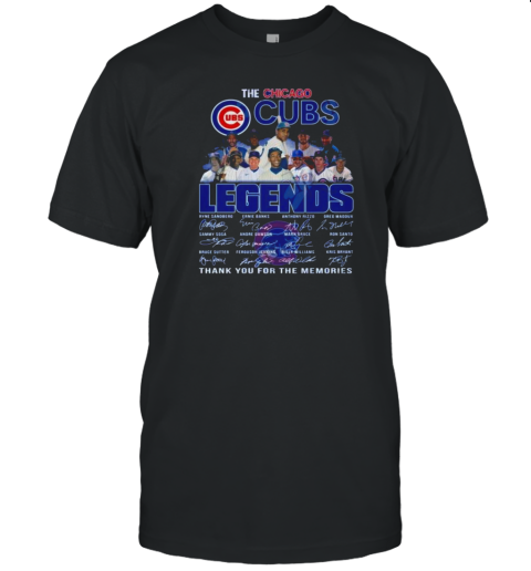 Original The Chicago Cubs Walking Abbey Road Legends Thank You For The Memories Signatures T- Classic Men's T-shirt