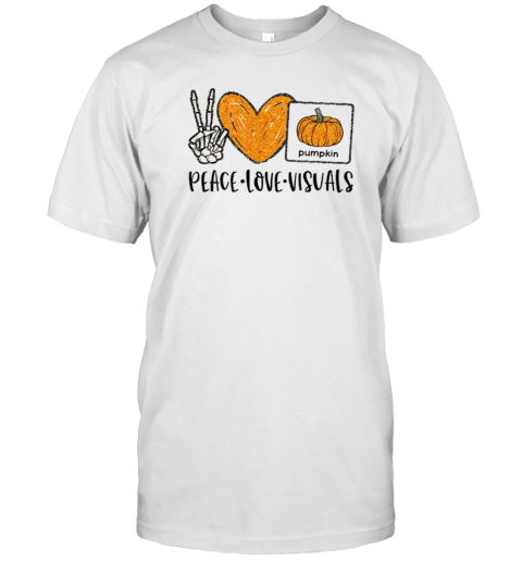 Peace Love Visuals Teacher T-Shirt