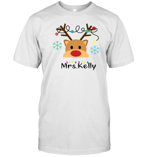 Personalized Merry Christmas Teacher T-Shirt