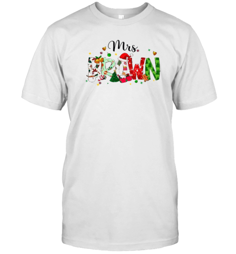 Personalized Name Christmas Atmosphere Teacher T-Shirt