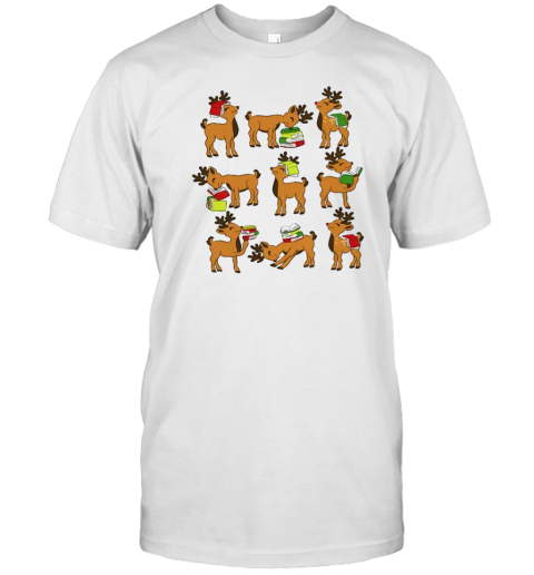 Reindeer Reading Teacher T-Shirt