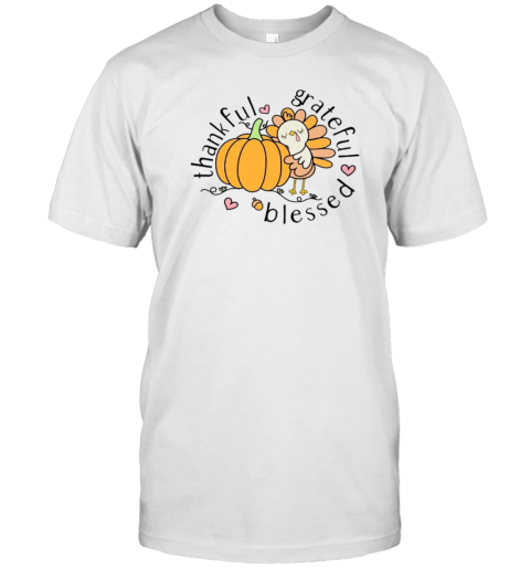 Thankful Grateful Blessed Teacher T-Shirt