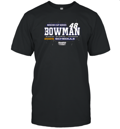 Alex Bowman Hendrick Motorsports Team Collection 2025 NASCAR Cup Series T- Classic Men's T-shirt