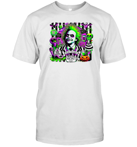 Beetlejuice Beetlejuice Halloween Beetles You Are The Ghost With The Most Babe T- Classic Men's T-shirt