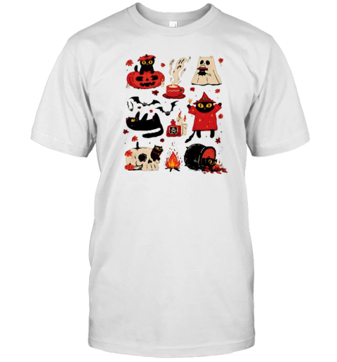 Cats And Tricks Halloween T- Classic Men's T-shirt