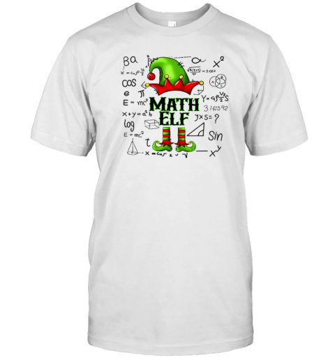 Christmas Math Elf Teacher T- Classic Men's T-shirt