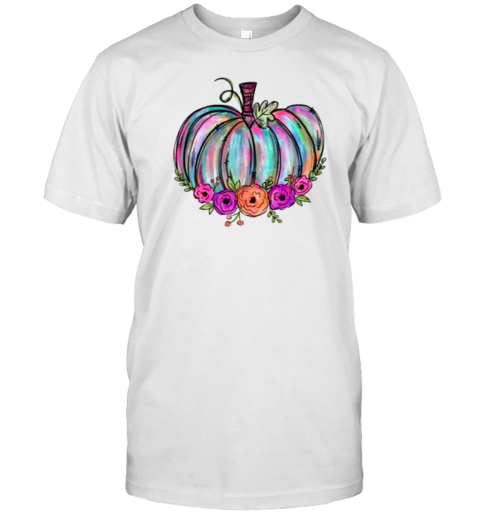 Colorful Pumpkin Watercolor Pumpkin Teacher T- Classic Men's T-shirt