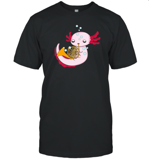 French Horn Player Axolotl Big Band French Horn T-Shirt