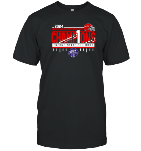 Fresno State Bulldogs 2024 Mountain West Football Conference Champions T-Shirt