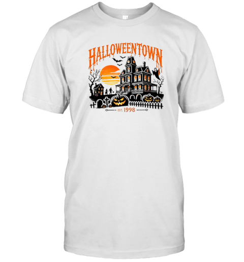 Halloween Town Pumpkin Ghost Bat Teacher T- Classic Men's T-shirt