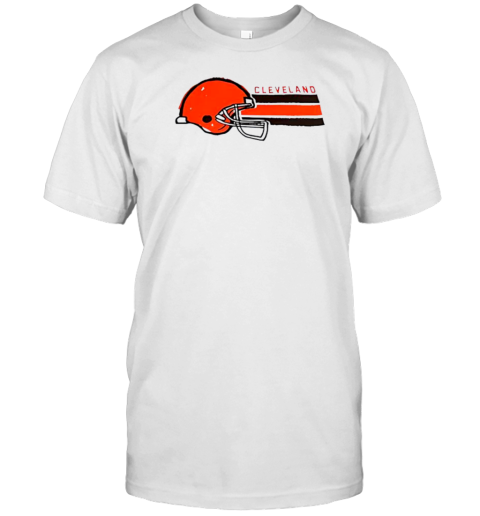 Helmet Cleveland Horizontal Lines T- Classic Men's T-shirt