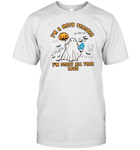 I'm A Math Teacher I'm Scary All Year Long Teacher T- Classic Men's T-shirt