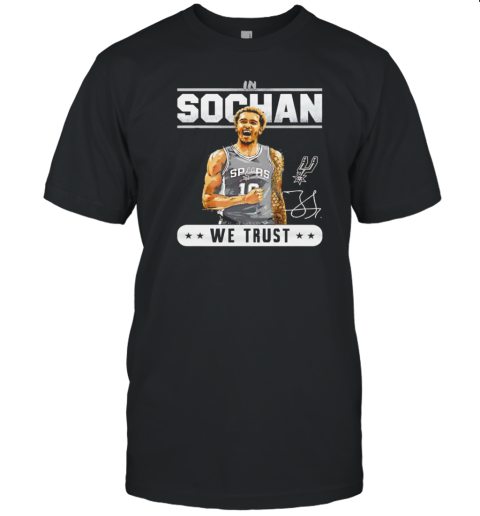 Jeremy Sochan San Antonio Spurs Baketball We Trust Signature Vintage T- Classic Men's T-shirt