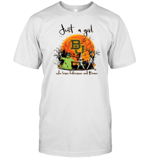 Just A Girl Who Love Halloween And Baylor Bears Football T- Classic Men's T-shirt