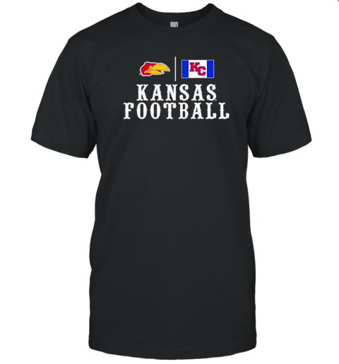 Kansas Jayhawks Football Flag T-Shirt