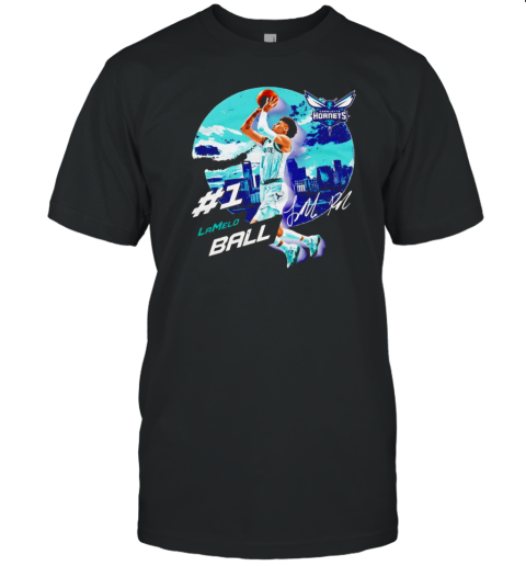 Lamelo Ball Charlotte Hornets City Emblem Signature Vintage T- Classic Men's T-shirt