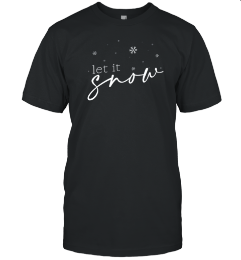 Let It Snow Snowflake Teacher T-Shirt