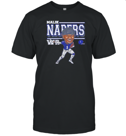 Malik Nabers New York Giants Football Cartoon Vintage T- Classic Men's T-shirt