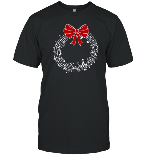 Music Wreath Christmas Teacher T- Classic Men's T-shirt