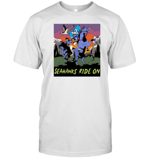 Seattle Seahawks Ride On Art T- Classic Men's T-shirt