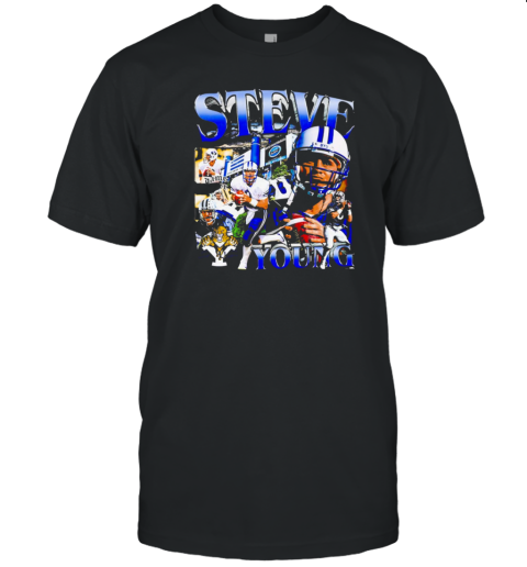 Steve Young BYU Cougars Football Graphic Poster T-Shirt