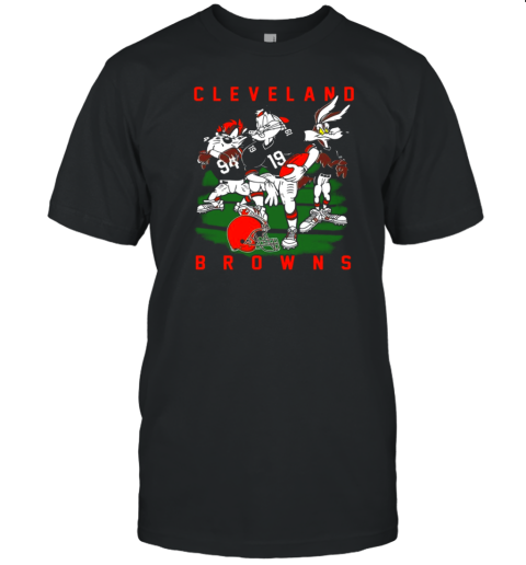 Vintage NFL Cleveland Browns Looney Tunes T- Classic Men's T-shirt