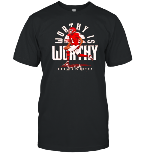 Xavier Worthy Kansas City Chiefs Worthy Is Worthy Vintage T- Classic Men's T-shirt