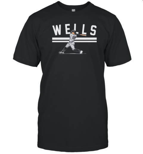 Austin Wells New York Yankees Baseball Slugger Swing T-Shirt