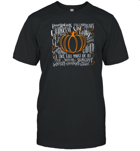 Autumn Pumpkin I Like Fall Most Of All Teacher T- Classic Men's T-shirt