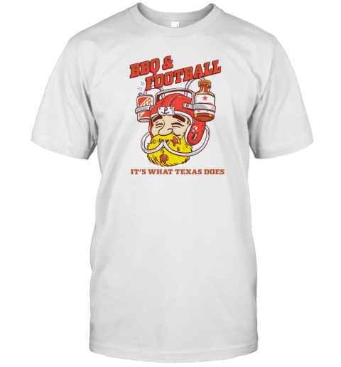 BBQ And Football It'S What Texas Does T- Classic Men's T-shirt