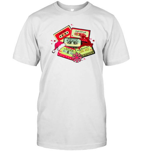 Christmas Music Cassette Tapes Teacher T-Shirt