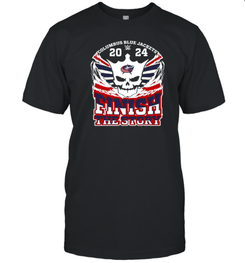 Cody Rhodes X Columbus Blue Jackets 2024 Finish The Story T-Shirt