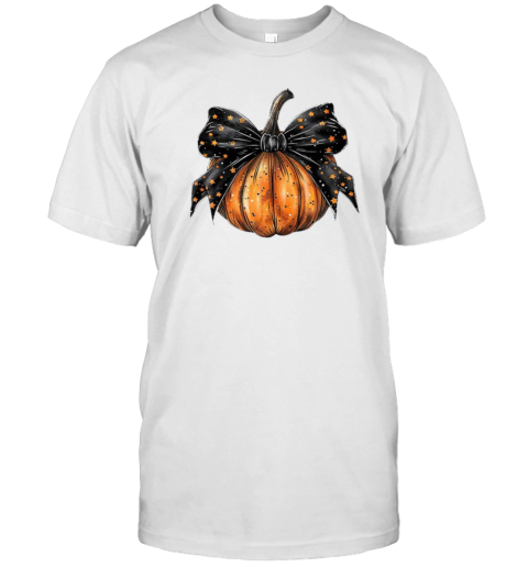 Coquette Stars Bow Pumpkin Teacher T- Classic Men's T-shirt