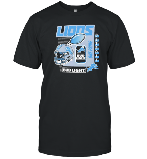 Detroit Lions Bud Light One Pride T- Classic Men's T-shirt