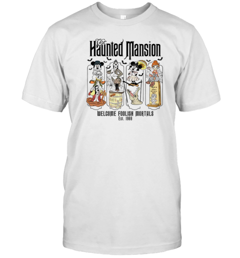 Disney Halloween Haunted Mansion Welcome Foolish Mortals Est 1969 T- Classic Men's T-shirt