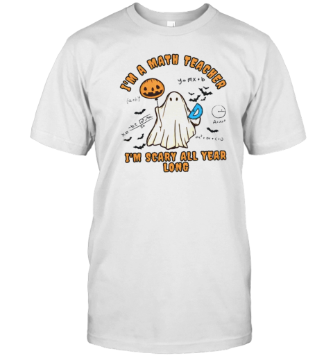 I'm A Math Teacher I'm Scary All Year Long Teacher T- Classic Men's T-shirt