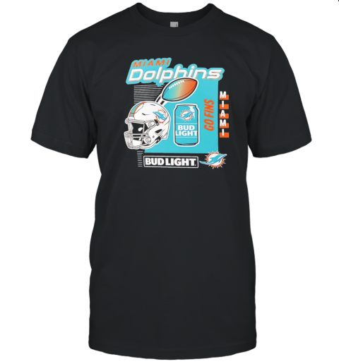 Miami Dolphins Bud Light Go Fins T-Shirt