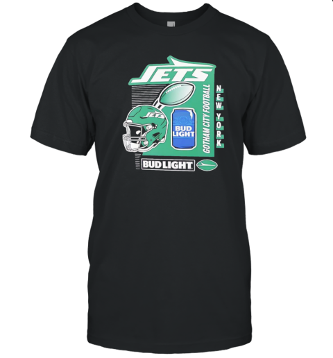 New York Jets Bud Light Gotham City Football T- Classic Men's T-shirt