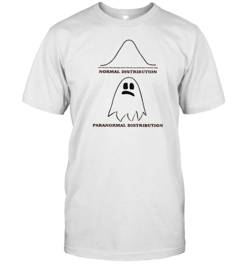 Paranormal Distribution Ghost Math Teacher T-Shirt