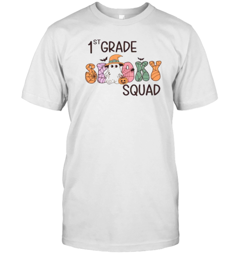 Personalized Grade Spooky Squad Teacher T-Shirt