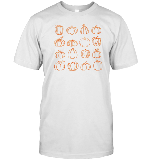 Pumpkins We Are All Different Teacher T-Shirt