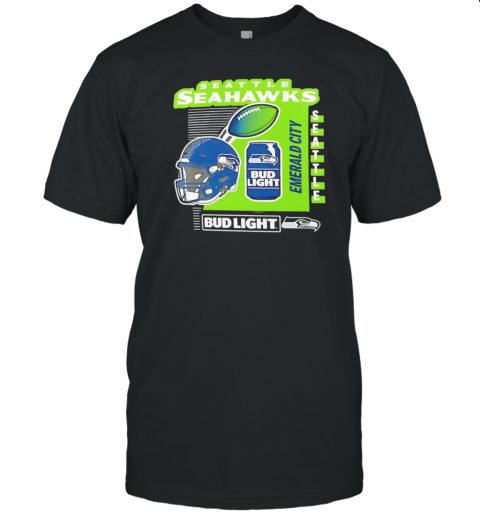 Seattle Seahawks Bud Light Emerald City T- Classic Men's T-shirt