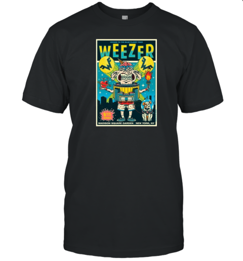 Weezer September 11 2024 Madison Square Garden New York NY Concert Poster T- Classic Men's T-shirt