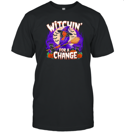 Kamala Harris witchin for a change Halloween T- Classic Men's T-shirt