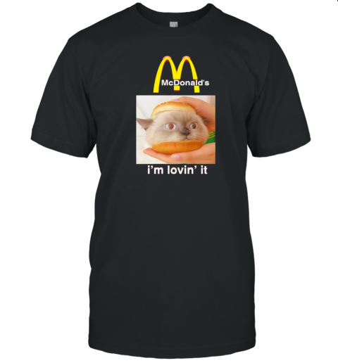 Mcdonald's cat hamburger I'm lovin' it T- Classic Men's T-shirt