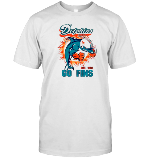 Miami Dolphins Football Go Fins 1966 T- Classic Men's T-shirt